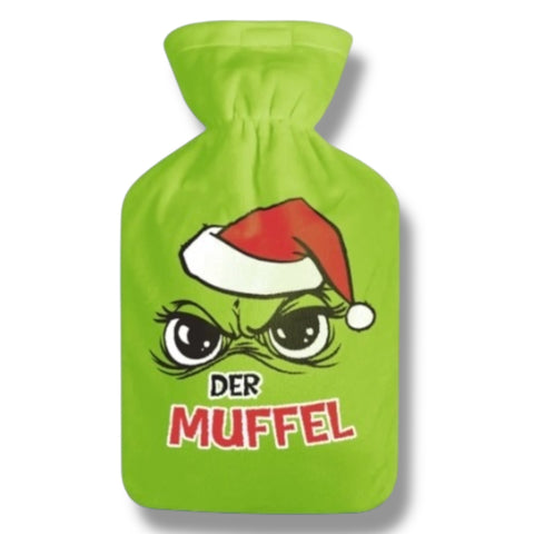 Wärmflasche 2 l inkl. Überzug "Festtagsmuffel" Muffel Top Ten Der Muffel