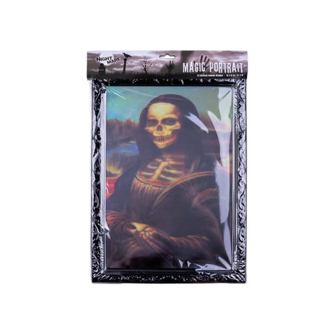 Horrorbild 23x29 cm Halloween Funny Fashion Mona Lisa