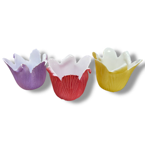 Teelichtglas "Blume"