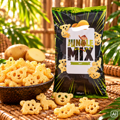 Kartoffelsnack "Jungle Mix" salzig 125g