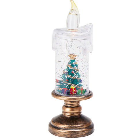 LED Kerze Weihnachtsmotiv 5.5x15.5 cm