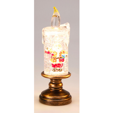 LED Kerze Weihnachtsmotiv 5.5x15.5 cm