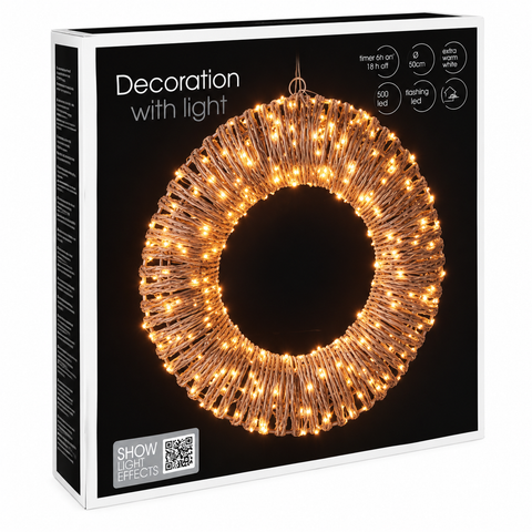 Kranz 500LED 50cm warmweiß – Lifestyle Home & Garden