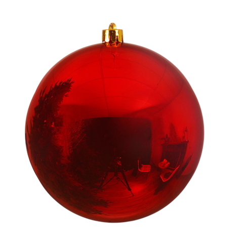 Kugel XXL bruchfest weihnachtsrot 25cm