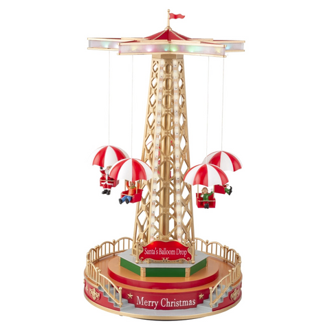 Weihnachtskarussell mit LED-Beleuchtung, Musik und Bewegung – 44,5 cm
