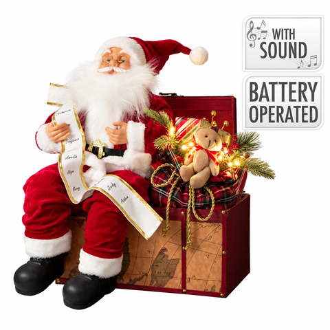 Weihnachtsmann Sitzend 52 LED
