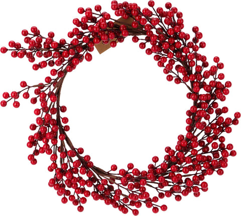 Weihnachtskranz mit Beeren Rot