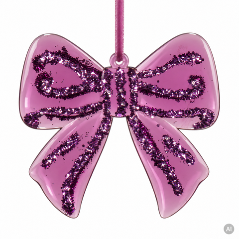 Schleife bruchfest violett 9x0.5x8.3cm