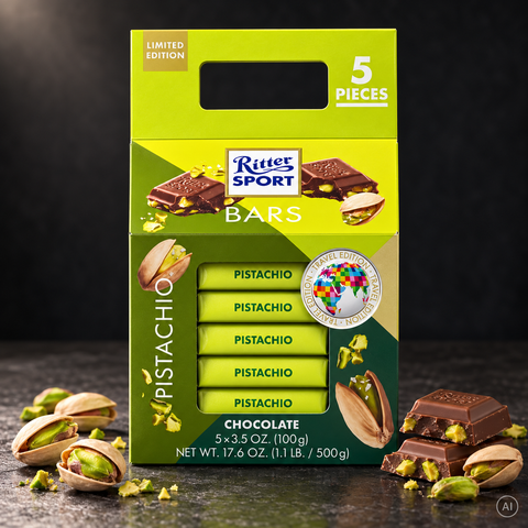 Pistachio Turm Milchschokoladentafel 500g – Lifestyle Home & Garden