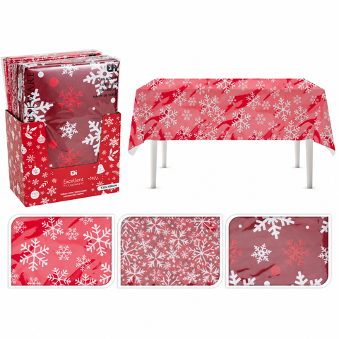 Tischdecke 130x180cm 3 Varianten Rot