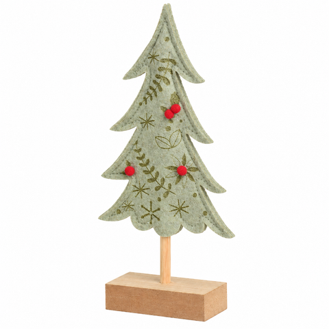 Tannenbaum auf Holzfuß 4x11x25cm
