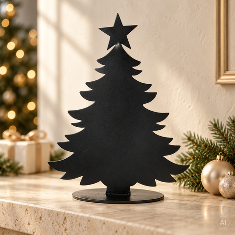Baum Metall 20cm Schwarz
