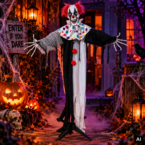 Stehender Clown 130x45x165cm