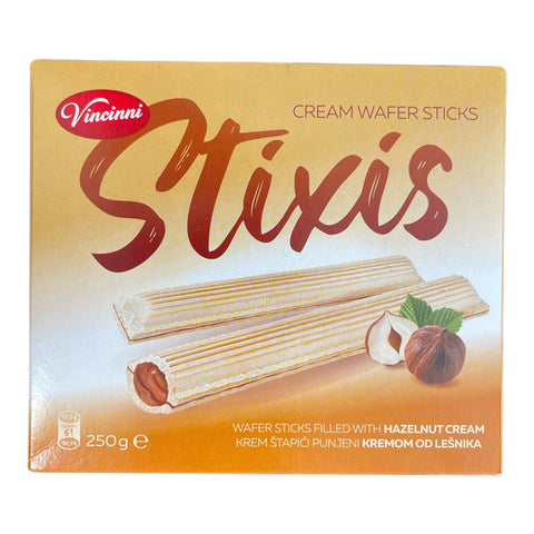 Stixis Waffelstäbchen Haselnusscreme Lebensmittel Vincinni