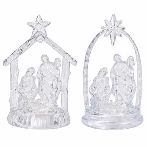 LED Krippe aus Acryl 12cm LED