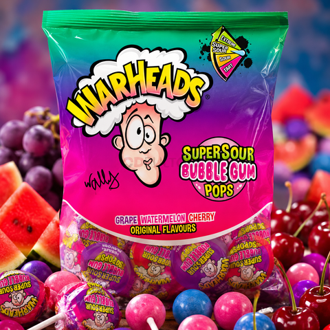 Warheads Bubble Gum Lutscher 105g