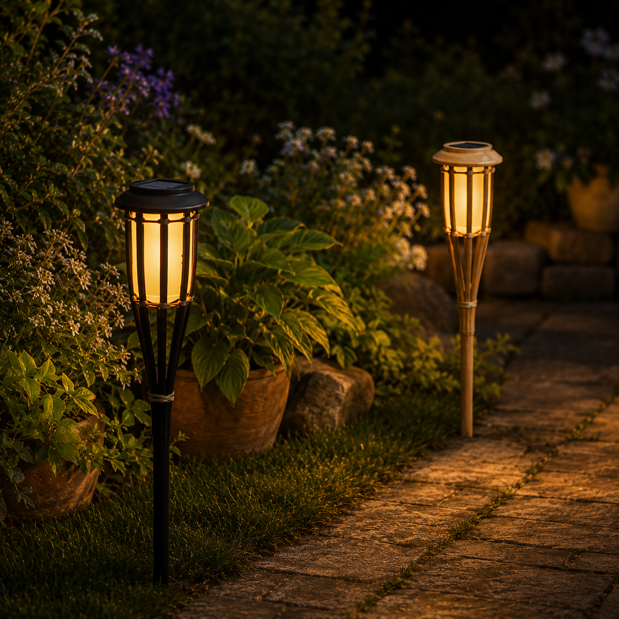 Solar-Fackel Bambus 75 cm – Lifestyle Home & Garden