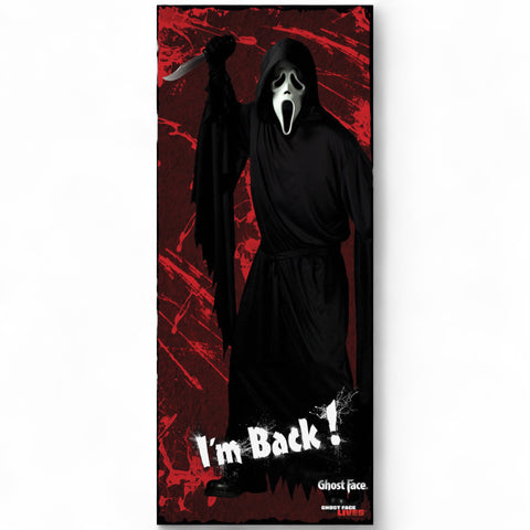 Ghost Face Türvorhang 76x183 cm Halloween Fun World