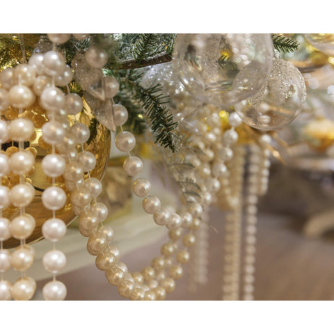 Perlenkette XXL 270 cm winterweiss