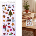 Weihnachtsdeko Sticker "Merry Christmas" 22.5x9.5 6 Designs