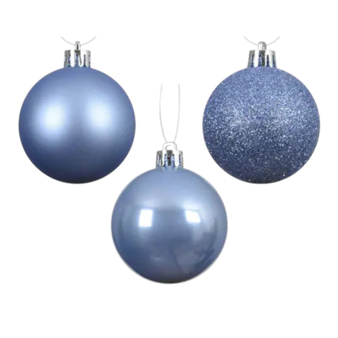 Kugeln polystyren mix Skyblue 6cm