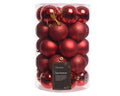 Kugeln bruchfest 34er weihnachtsrot 8cm