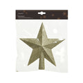 Baumspitze Stern bruchfest Glitter hell gold 4.2x19x19cm