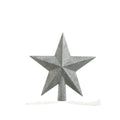 Baumspitze Stern bruchfest Glitter silber 4.2x19x19cm