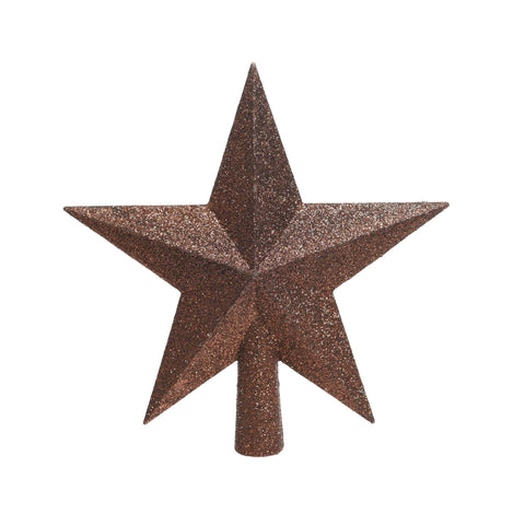 Baumspitze bruchfest Stern 19cm "rosenholz"