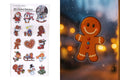 Weihnachtsdeko Sticker "3D Weihnachtsfiguren" 25x14cm