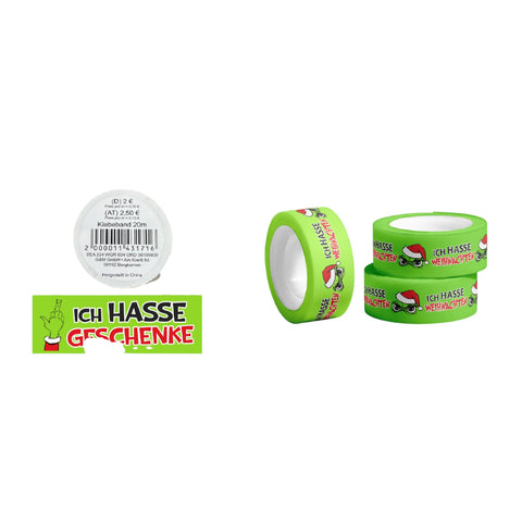 Paket- und Klebeband 20mx48mm"Festtagsmuffel" Muffel Top Ten