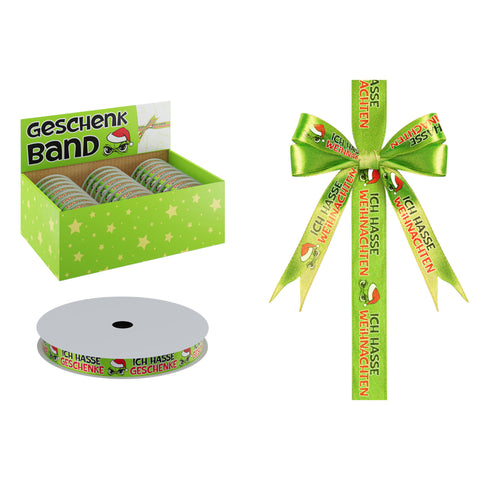 Geschenkband "Festtags-Muffel" 3mx1.6cm Muffel Top Ten