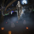 Hängender LED-Reaper mit Grabstein 70x19x160cm
