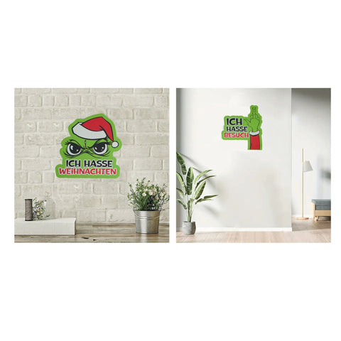 Dekoschild Papier "Festtags-Muffel" Muffel Top Ten