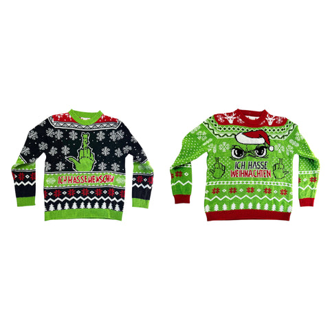 Strickpullover für Herren "Festtagsmuffel" Muffel Top Ten
