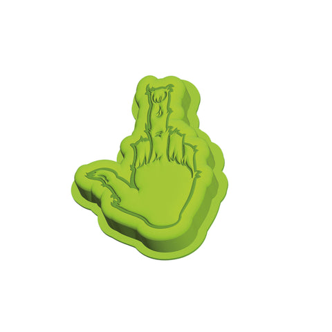 Backform Silikon "Festtagsmuffel", Mittelfinger, 20x17x3,5cm Muffel Top Ten