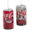 SANTA COCA-COLA & DIET COKE CAN ORN