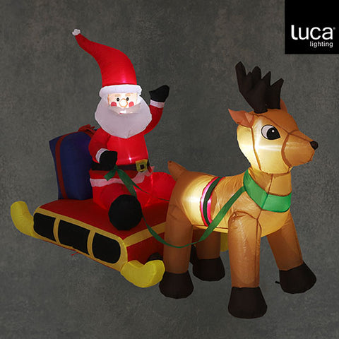 Aufblasbarer Schlitten rot