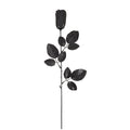 Schwarze Rose 45 cm Halloween Ptit Clown