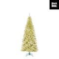 Frosted grüner künstlicher colchester weihnachtsbaum champagner mit metalständer h185xd84cm