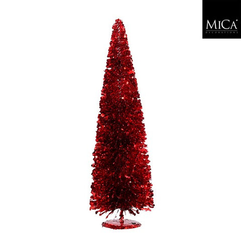 Dekoration Baum rot - h60xd19cm