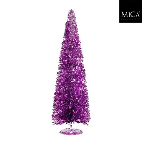 Dekoration Baum lila - h60xd19cm