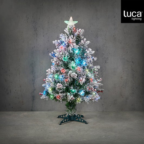 Atlanta Baum Fibre 65 led und Timer - h90xd45cm