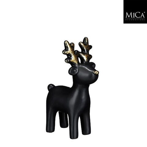 Dekoration Rentier schwarz  l6xb10xh15