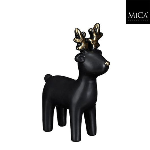 Dekoration Rentier schwarz l7xb14xh19