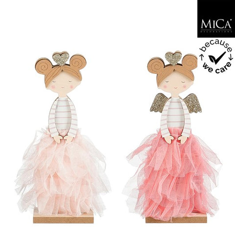 Dekoration Engel d.rosa l8xb5xh23cm