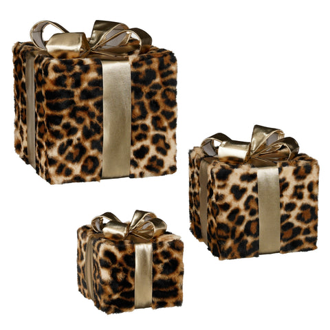 Geschenk gold Satz von 3  - l25xh28cm