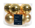 Kugeln Glas glanz, matt Mix hell gold 6cm