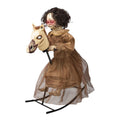 Animatronic "Mädchen auf Schaukelpferd" 91x100 cm