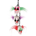 Kette mit Clownsköpfen 50 cm